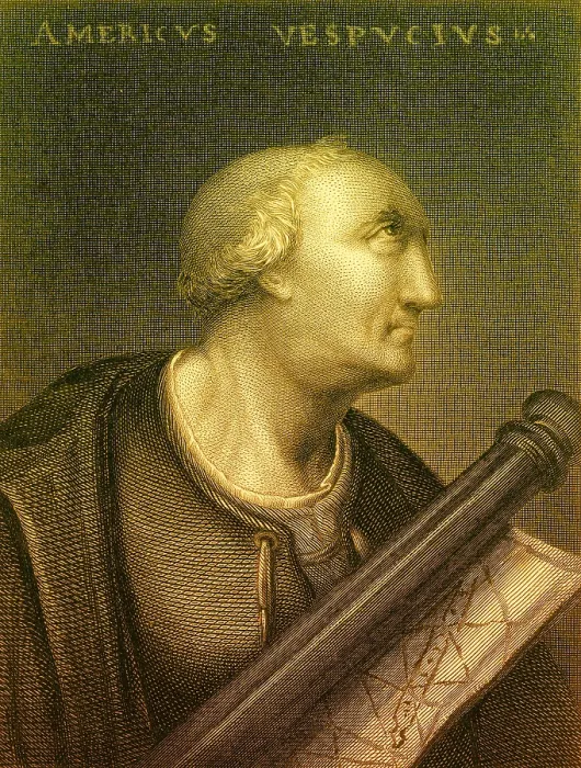 Framed Print : Amerigo Vespucci, Italian Explorer Framed Print : Amerigo Vespucci, Italian Explorer