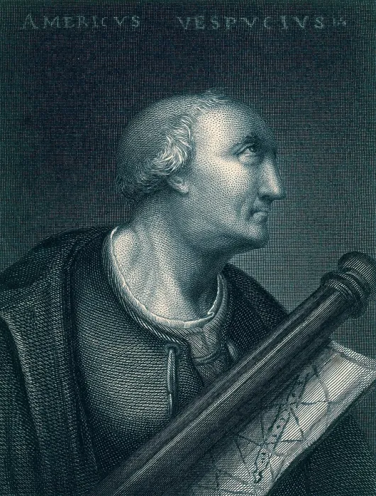 Framed Print : Amerigo Vespucci, Italian Explorer Framed Print : Amerigo Vespucci, Italian Explorer