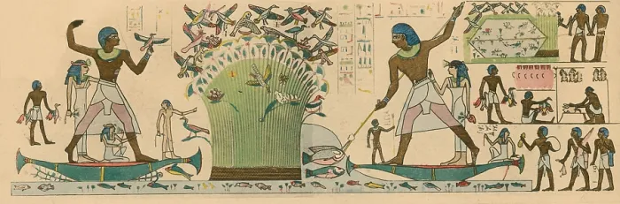 Framed Print : Ancient Egypt, Bird Hunting Framed Print : Ancient Egypt, Bird Hunting