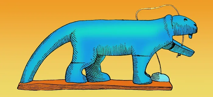 Framed Print : Ancient Egyptian Toy Cat, 1000 BC Framed Print : Ancient Egyptian Toy Cat, 1000 BC
