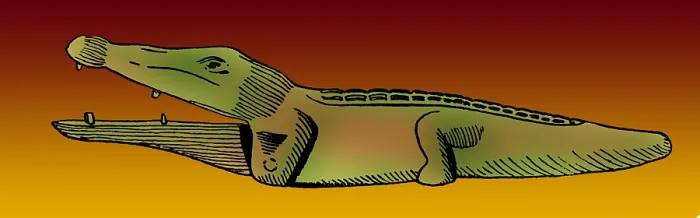 Framed Print : Ancient Egyptian Toy Crocodile, 500 BC Framed Print : Ancient Egyptian Toy Crocodile, 500 BC