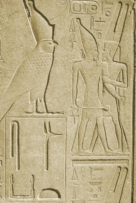 Framed Print : Ancient Stone Carvings, Karnak, Egypt