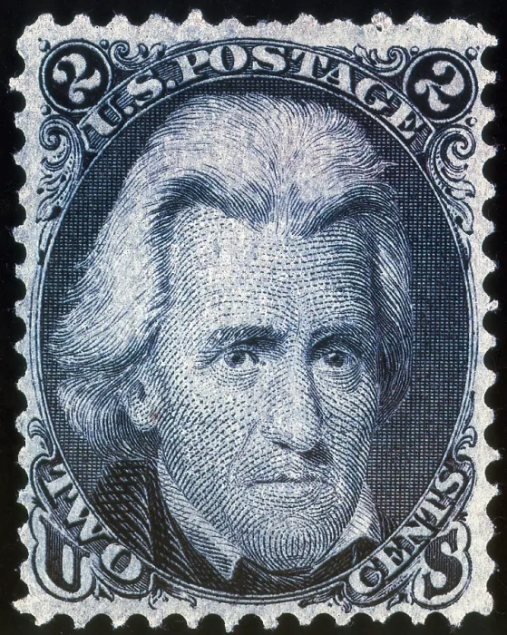 Framed Print : Andrew Jackson, U.S. Postage Stamp, 1863
