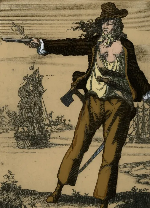 Framed Print : Anne Bonny, Irish Pirate Framed Print : Anne Bonny, Irish Pirate