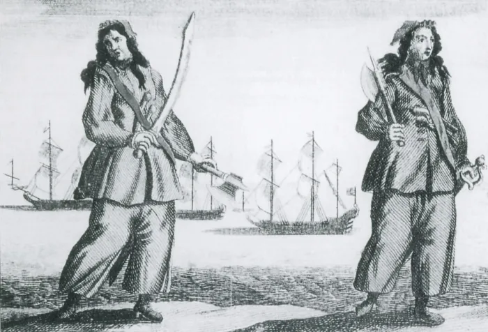 Framed Print : Anne Bonny and Mary Read, 18th Century Pirates Framed Print : Anne Bonny and Mary Read, 18th Century Pirates