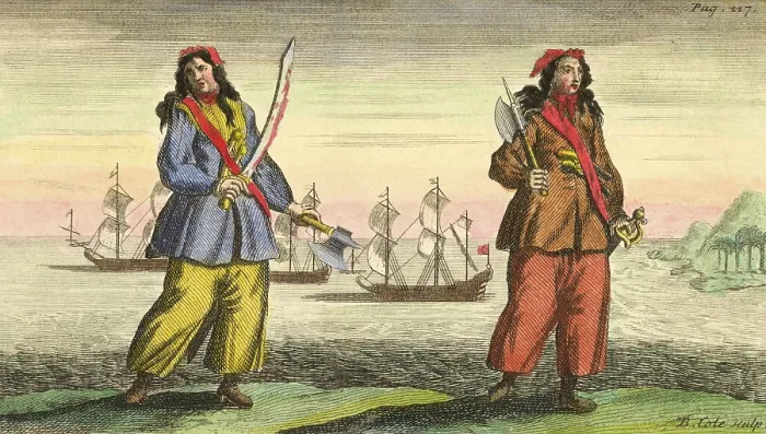 Framed Print : Anne Bonny and Mary Read, 18th Century Pirates Framed Print : Anne Bonny and Mary Read, 18th Century Pirates