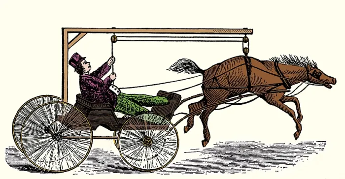 Framed Print : Anti-Runaway Horse Invention Framed Print : Anti-Runaway Horse Invention