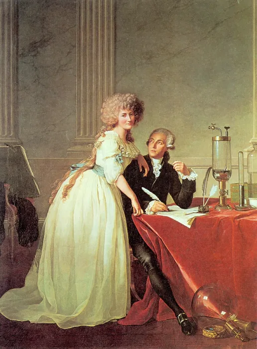 Framed Print : Antoine-Laurent Lavoisier and His Wife Framed Print : Antoine-Laurent Lavoisier and His Wife