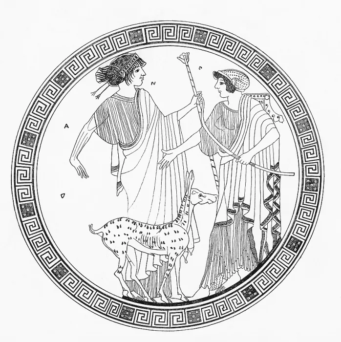 Framed Print : Apollo and Artemis Framed Print : Apollo and Artemis