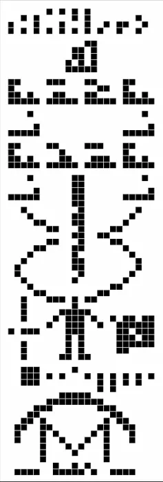 Framed Print : Arecibo Message Framed Print : Arecibo Message