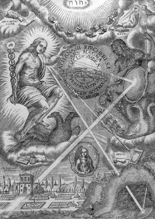 Framed Print : Ars Magna Lucis, Threefold Universe, 1646 Framed Print : Ars Magna Lucis, Threefold Universe, 1646