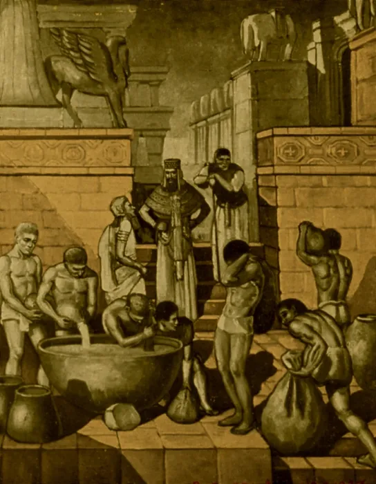 Framed Print : The Art of Brewing, Babylon Framed Print : The Art of Brewing, Babylon