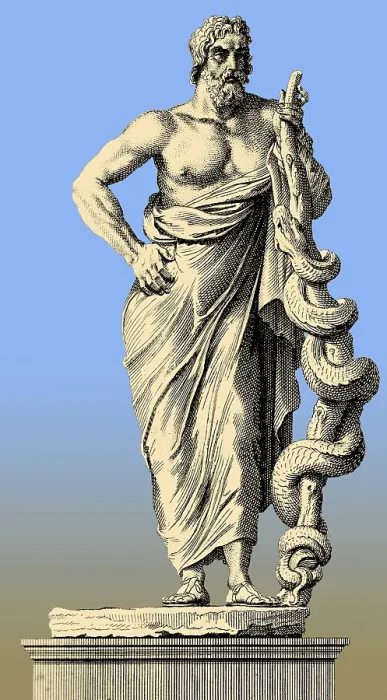 Framed Print : Asclepius, Greek God of Medicine Framed Print : Asclepius, Greek God of Medicine