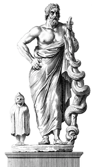 Framed Print : Asclepius, Greek God of Medicine Framed Print : Asclepius, Greek God of Medicine