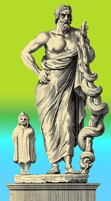 Framed Print : Asclepius, Greek God of Medicine Framed Print : Asclepius, Greek God of Medicine