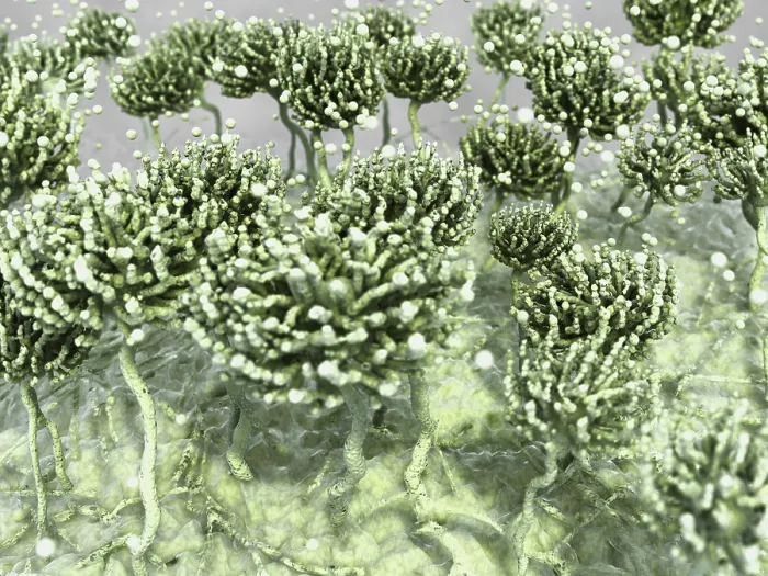 Framed Print : Aspergillus mold, artwork Framed Print : Aspergillus mold, artwork