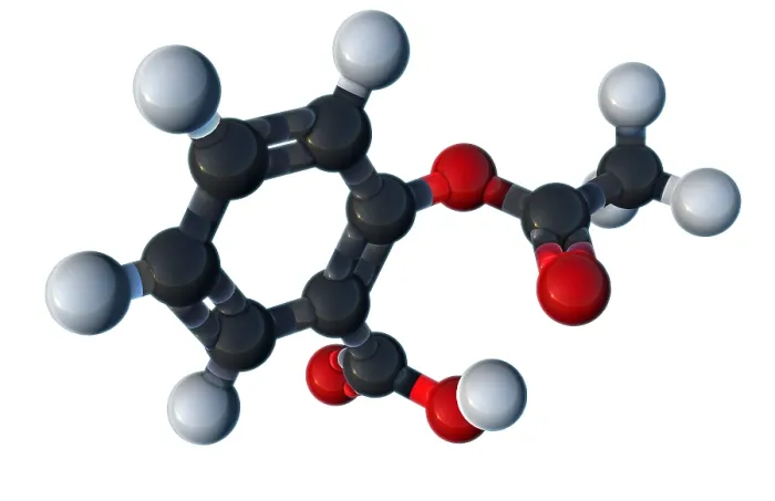 Framed Print : Aspirin, Molecular Model Framed Print : Aspirin, Molecular Model