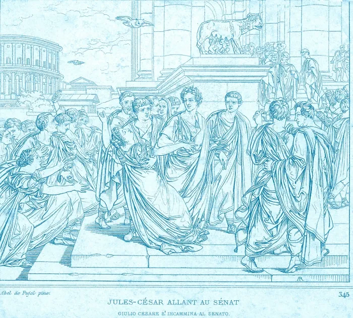 Framed Print : Assassination of Julius Caesar, 44 BC
