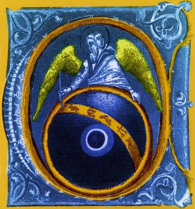 Framed Print : Astrology, God Painting Zodiac Signs