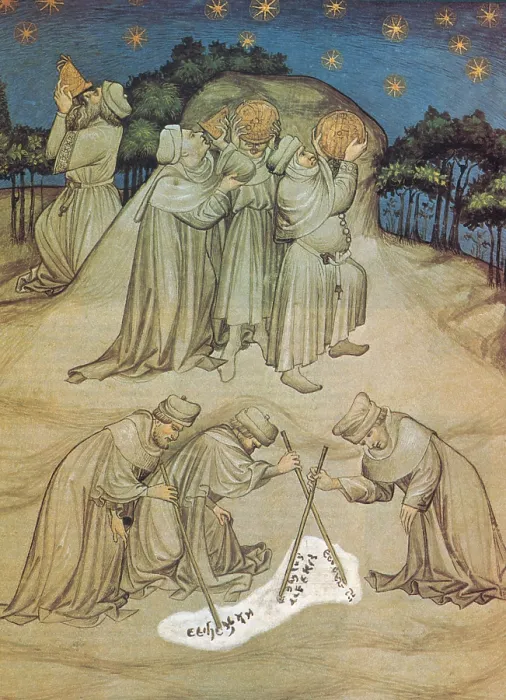 Framed Print : Astronomers Using Astrolabes, 14th Century