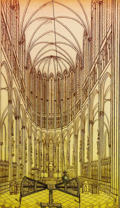 Framed Print : Astronomy. Demonstration at Cologne Cathedral of the Earth's rotation Framed Print : Astronomy. Demonstration at Cologne Cathedral of the Earth's rotation