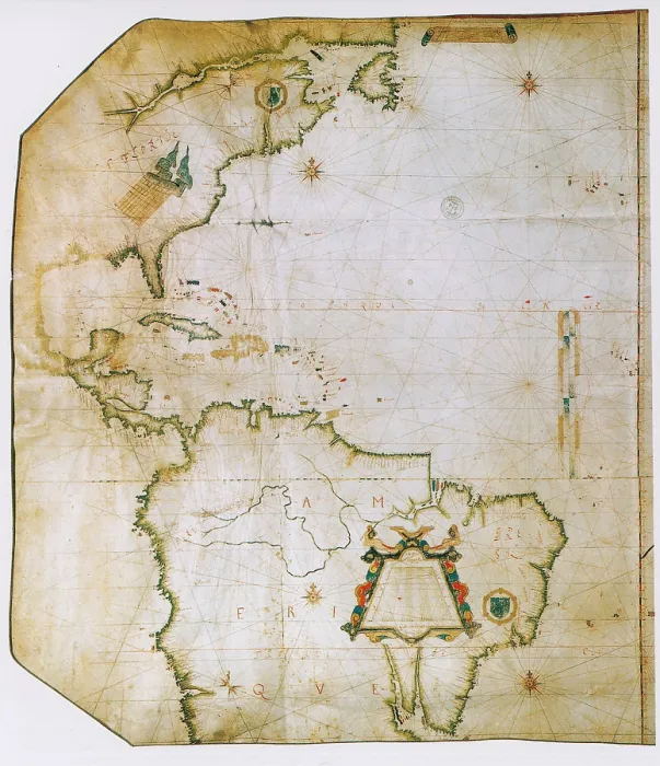 Framed Print : Atlantic Ocean, Map from 1601 Framed Print : Atlantic Ocean, Map from 1601
