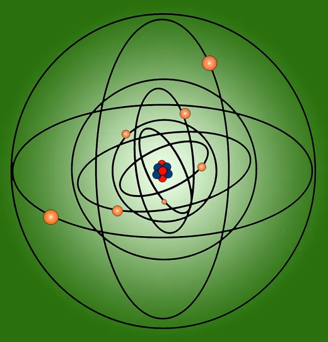 Framed Print : Atomic Structure Model Framed Print : Atomic Structure Model