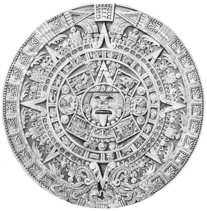 Framed Print : Aztec Calendar Framed Print : Aztec Calendar