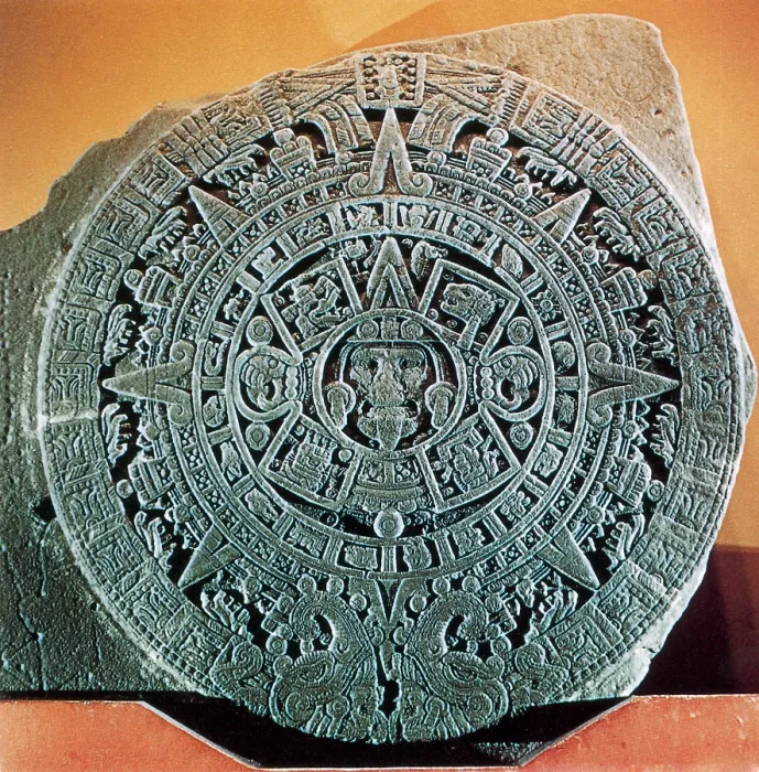 Framed Print : Aztec Calendar Stone Framed Print : Aztec Calendar Stone