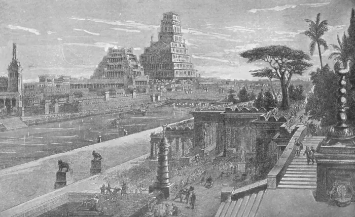 Framed Print : Babylon. The metropolis of the ancient civilised asiatic world Framed Print : Babylon. The metropolis of the ancient civilised asiatic world