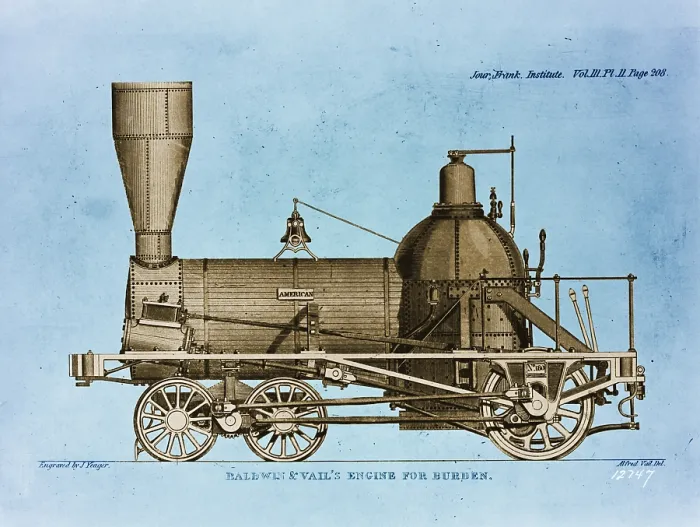 Framed Print : Baldwin Steam Locomotive, 1841 Framed Print : Baldwin Steam Locomotive, 1841