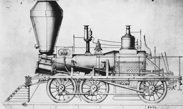 Framed Print : Baldwin Steam Locomotive, 1842 Framed Print : Baldwin Steam Locomotive, 1842