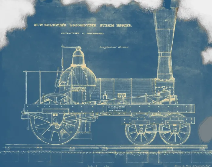 Framed Print : Baldwin Steam Locomotive, 19th Century Framed Print : Baldwin Steam Locomotive, 19th Century