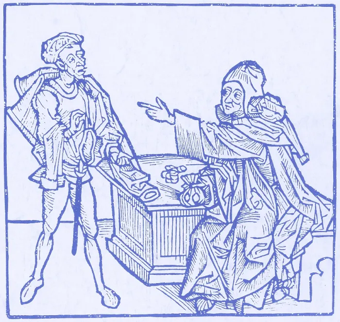 Framed Print : Banker, 15th Century Framed Print : Banker, 15th Century