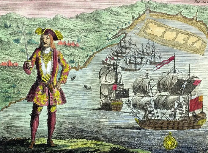 Framed Print : Bartholomew Roberts, Welsh Pirate Framed Print : Bartholomew Roberts, Welsh Pirate