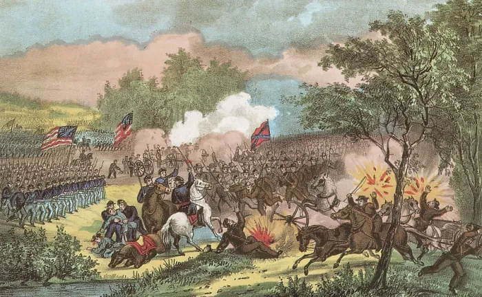 Framed Print : The Battle of Chickamauga, 1863 Framed Print : The Battle of Chickamauga, 1863