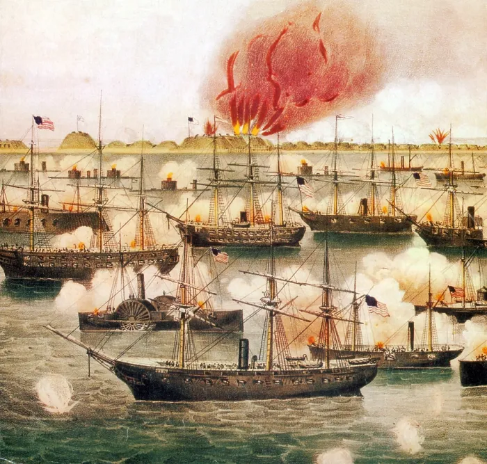Framed Print : Battle of Fort Fisher, 1865 Framed Print : Battle of Fort Fisher, 1865
