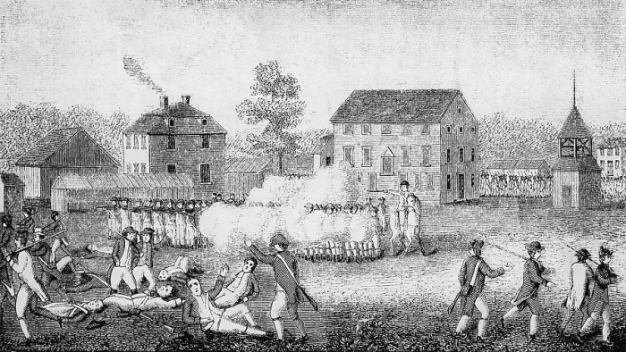 Framed Print : Battle of Lexington, 1775