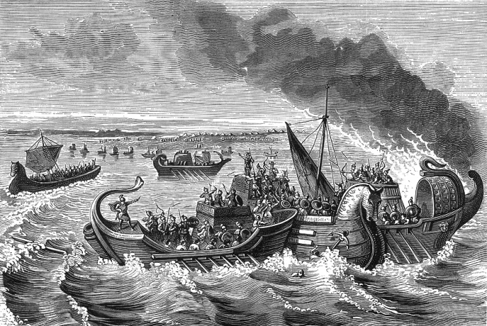 Framed Print : Battle of Morbihan, 56 BC