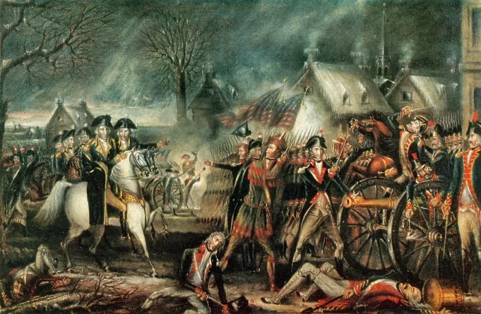 Framed Print : The Battle of Trenton, 1776 Framed Print : The Battle of Trenton, 1776