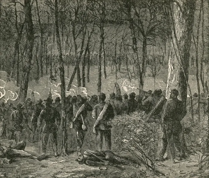 Framed Print : Battle of the Wilderness, 1864