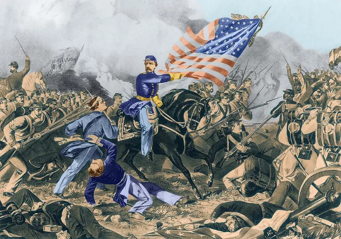 Framed Print : The Battle of Williamsburg, 1862 Framed Print : The Battle of Williamsburg, 1862
