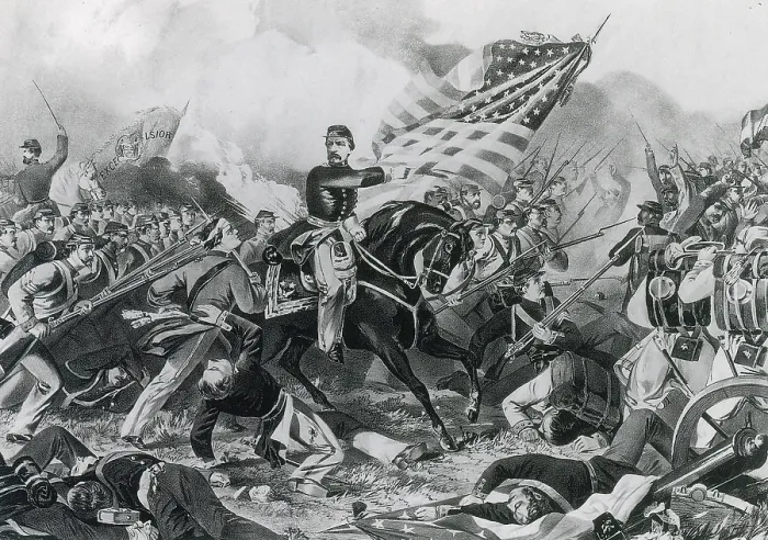Framed Print : The Battle of Williamsburg, 1862 Framed Print : The Battle of Williamsburg, 1862