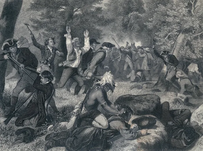 Framed Print : Battle of Wyoming, 1778