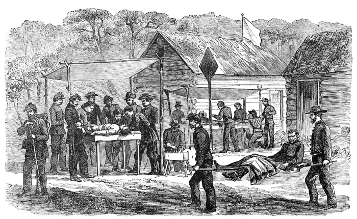 Framed Print : Battlefield Medicine, American Civil War, 19th Century
