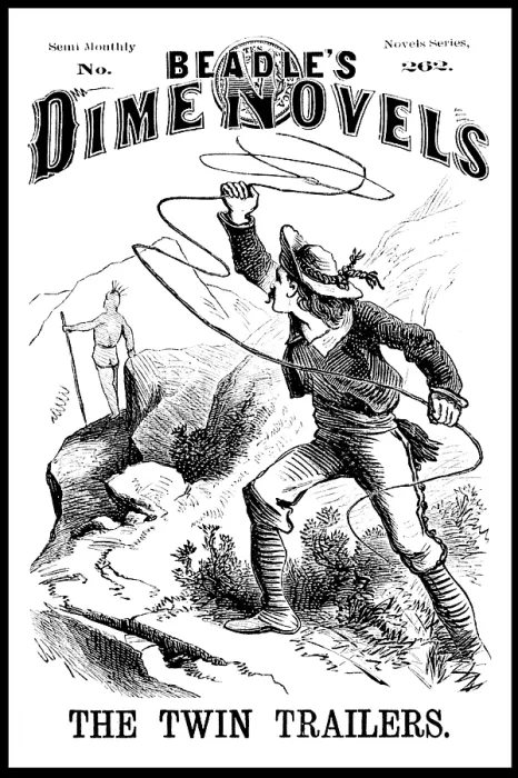Framed Print : Beadle's Dime Novels, 'The Twin Trailers' Framed Print : Beadle's Dime Novels, 'The Twin Trailers'