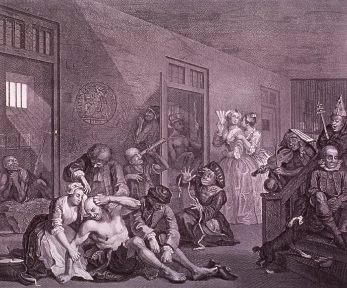 Framed Print : 'Bedlam' by William Hogarth, 1735 Framed Print : 'Bedlam' by William Hogarth, 1735
