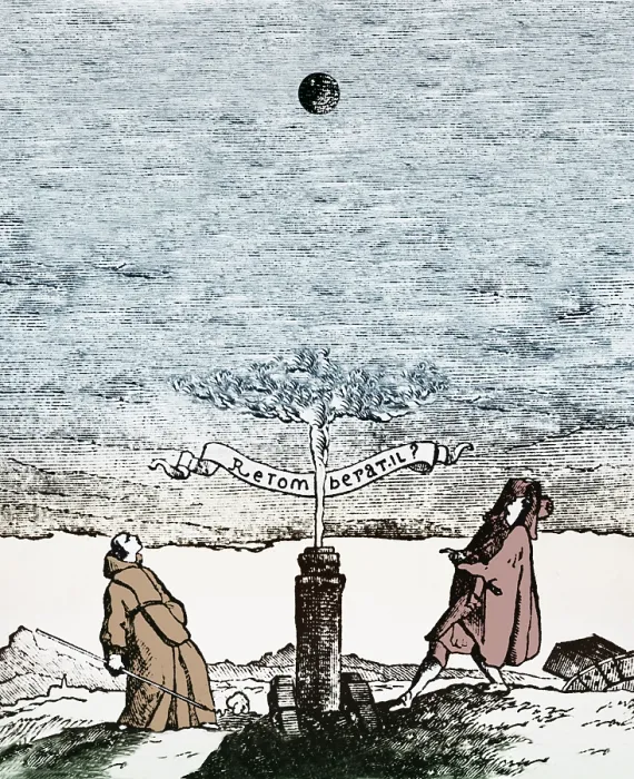 Framed Print : Behavior of Falling Bodies, 17th Century