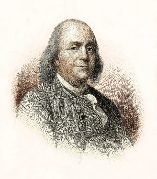 Framed Print : Benjamin Franklin, American Polymath Framed Print : Benjamin Franklin, American Polymath