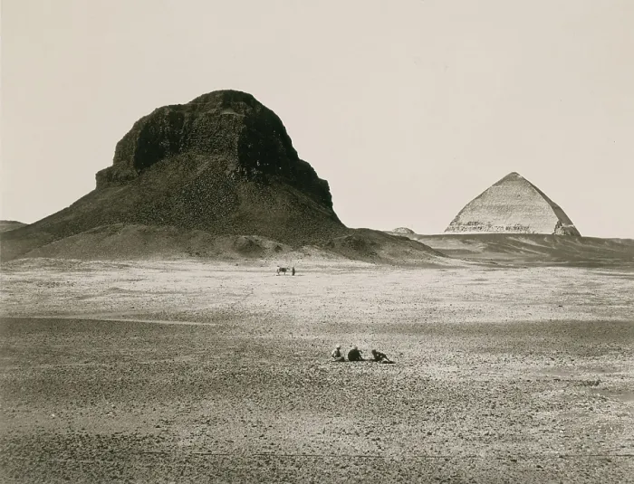 Framed Print : Bent Pyramid of Dahshur, 1857 Framed Print : Bent Pyramid of Dahshur, 1857